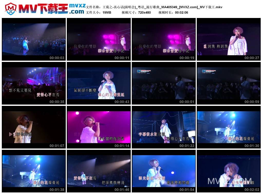 王菀之-真心话(演唱会)_粤语_流行歌曲_MA405349